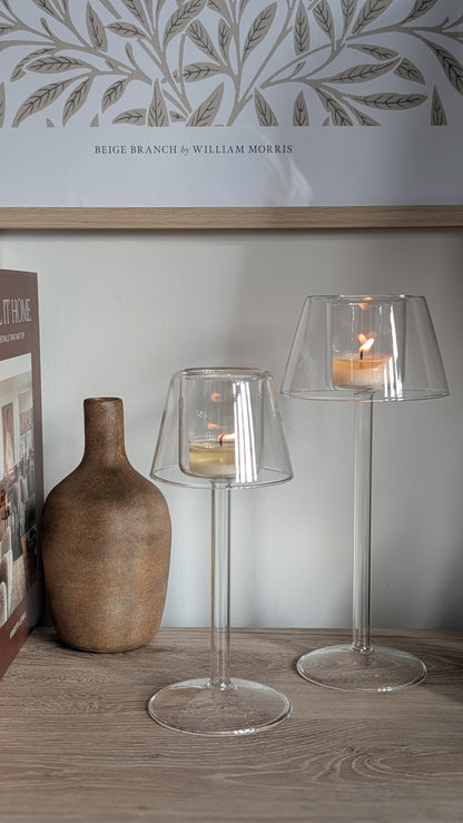 Glass Tealight Lanterns