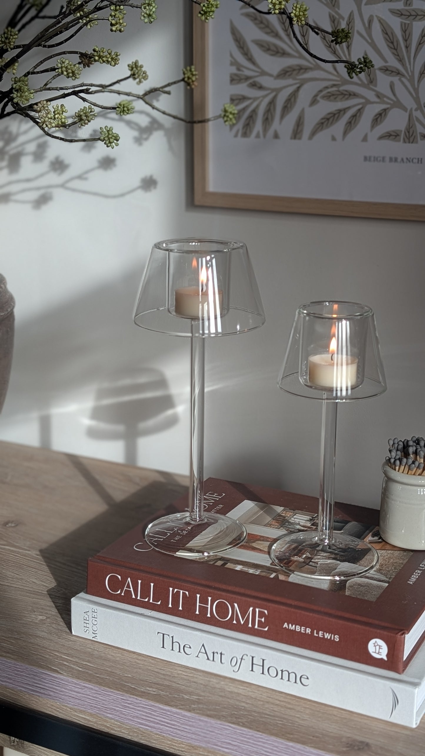 Glass Tealight Lanterns