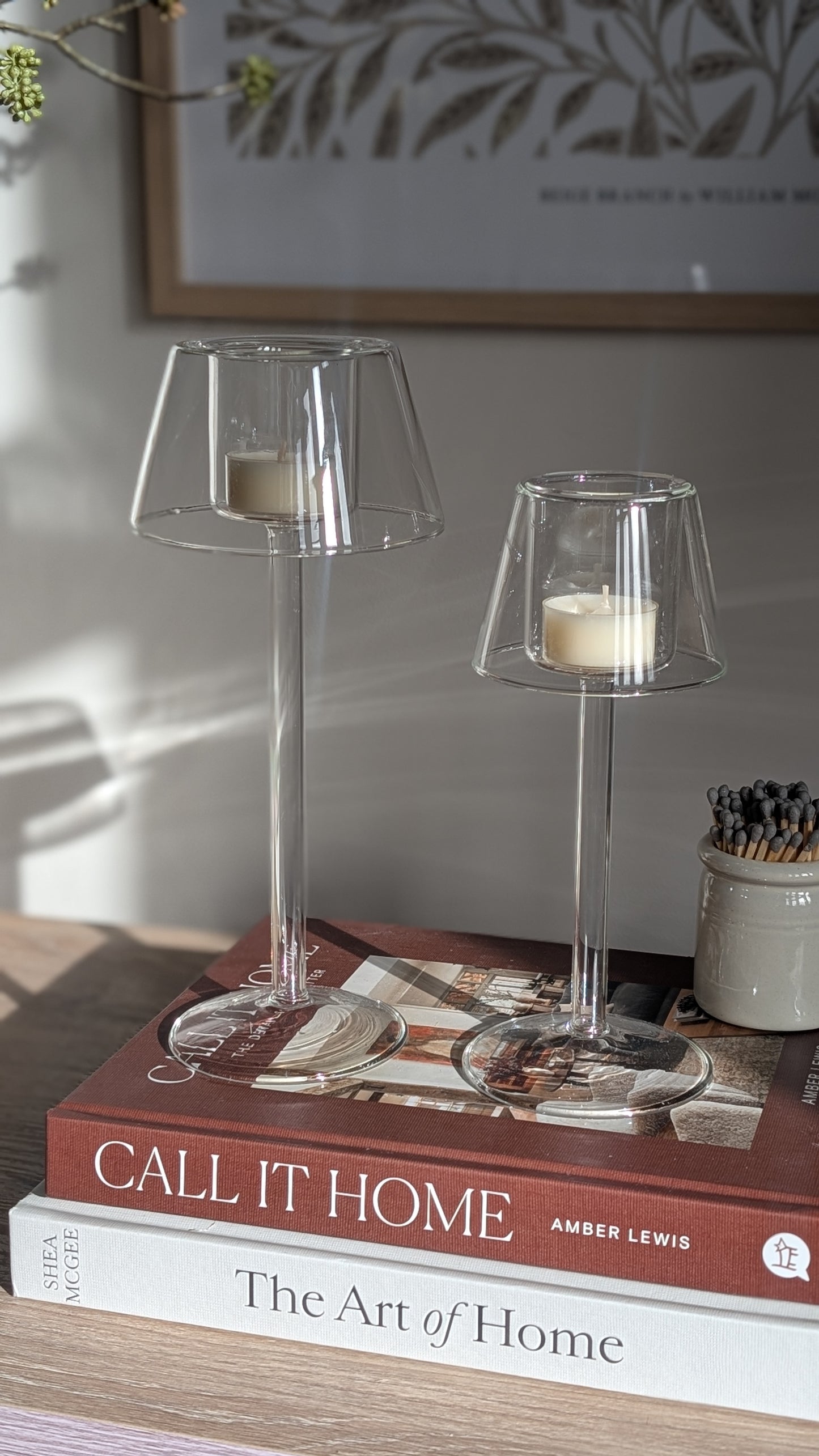 Glass Tealight Lanterns