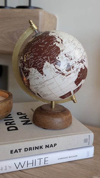 Wooden Globe Ornament