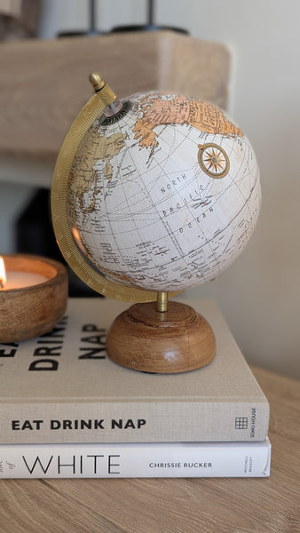 Wooden Globe Ornament