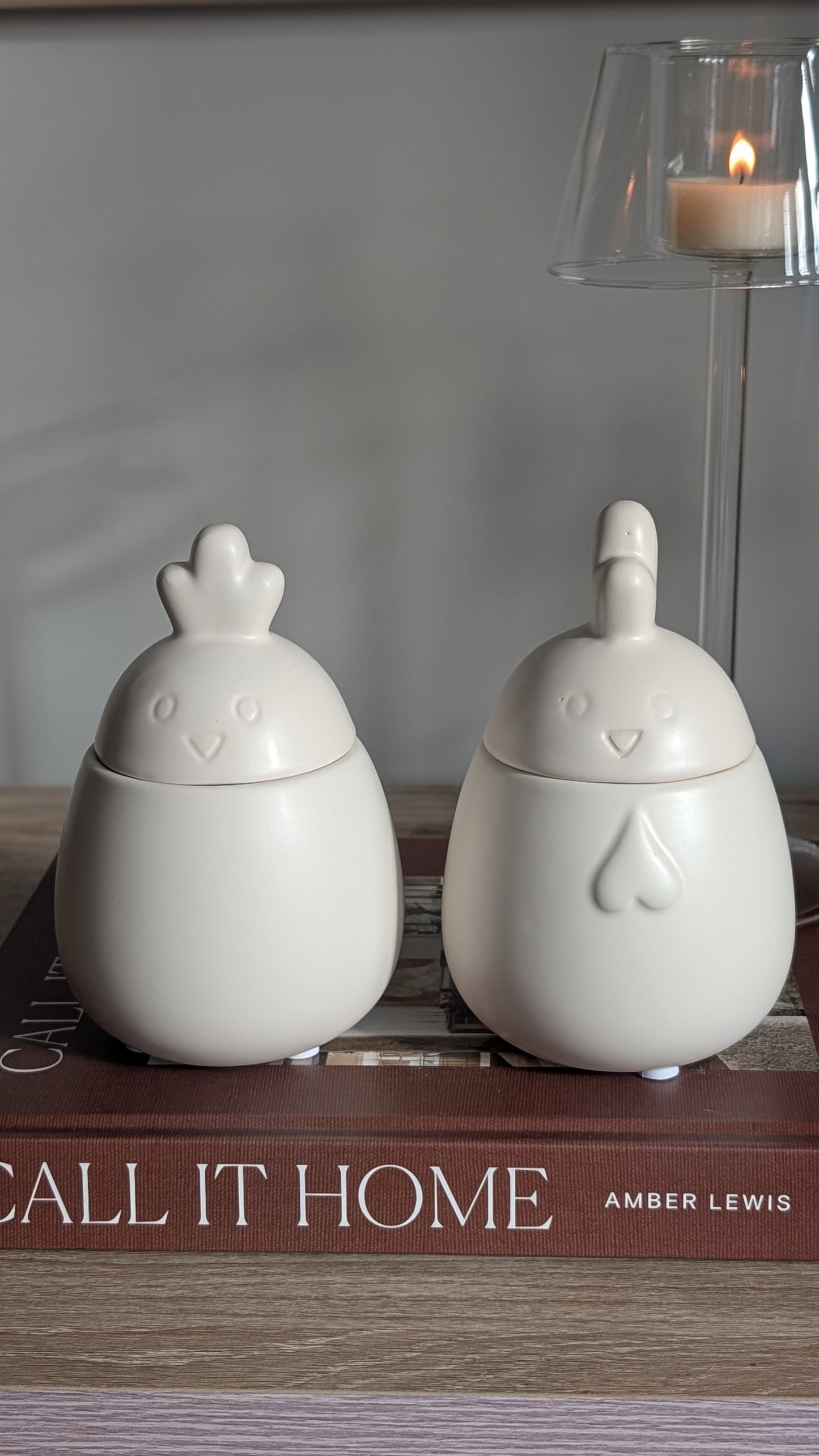Set of 2 Hen Pots