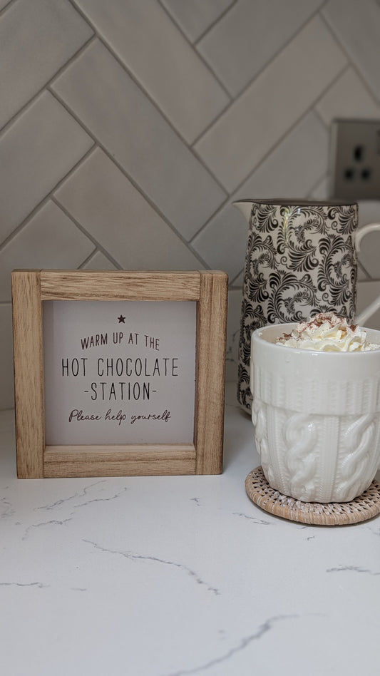 Hot Chocolate Station Plaques