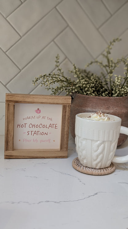 Hot Chocolate Station Plaques
