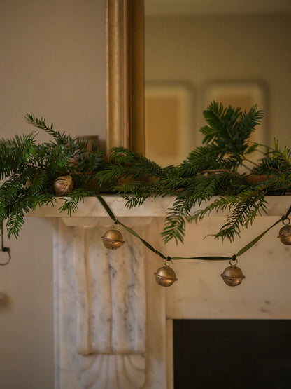 Antique Brass Jingle Bell Garland