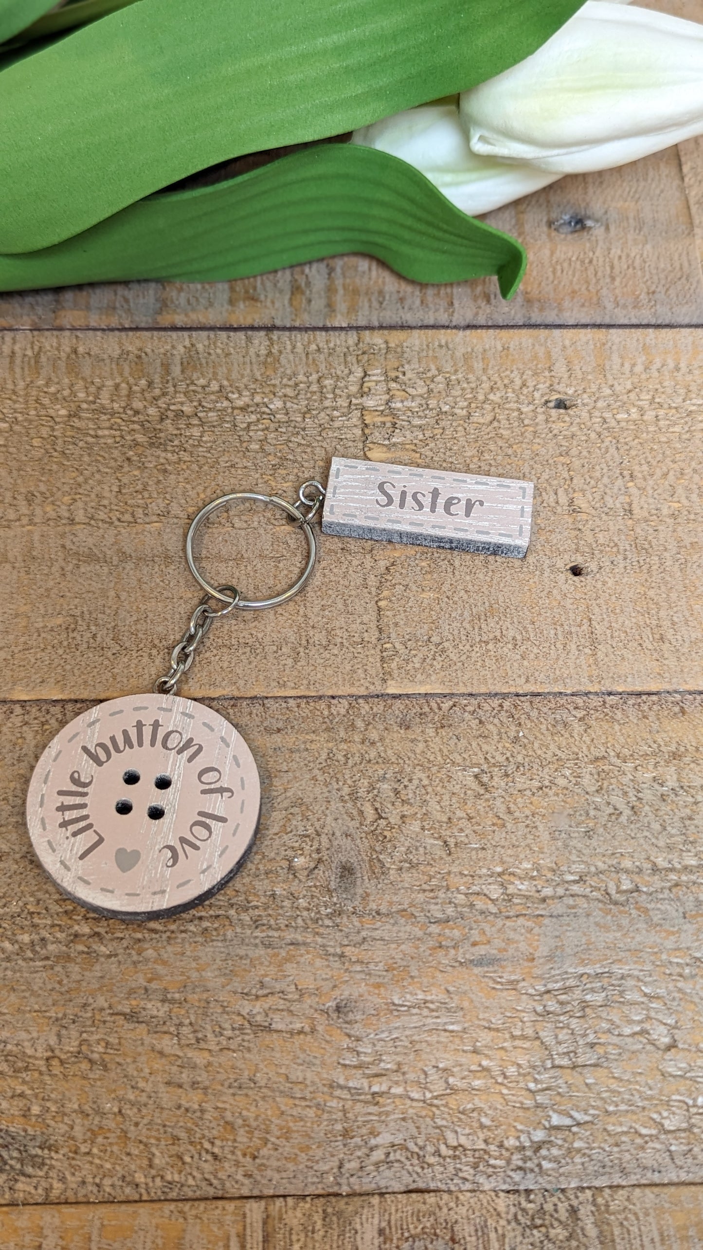 Button Keyring