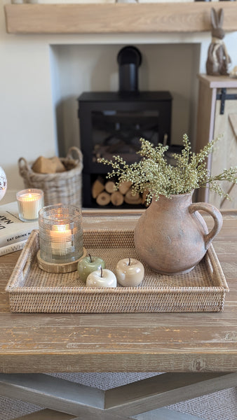 Large Rectangular Rattan Trays