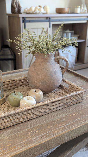 Large Rectangular Rattan Trays