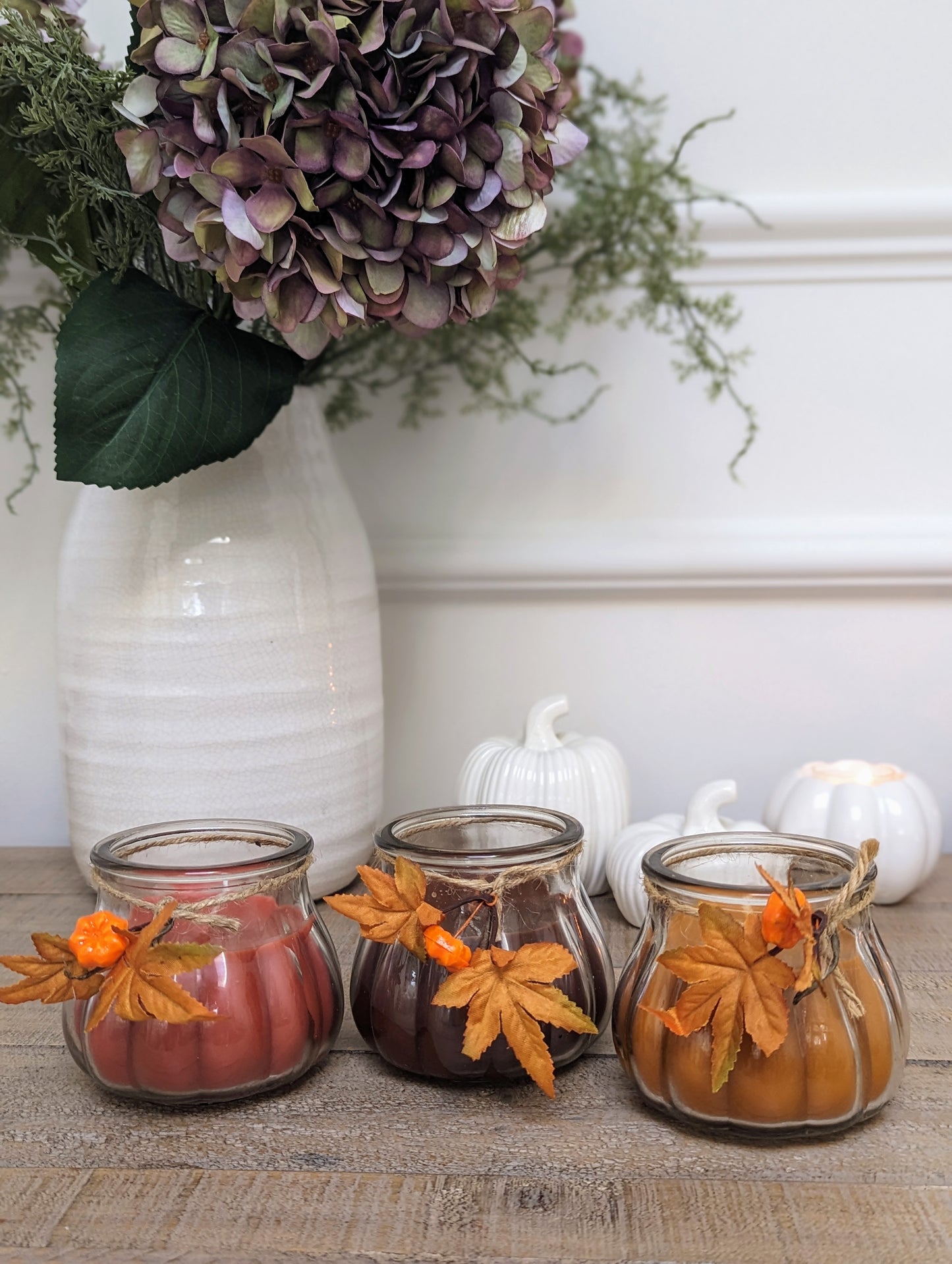 Autumn Candle Pots