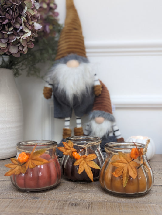 Autumn Candle Pots