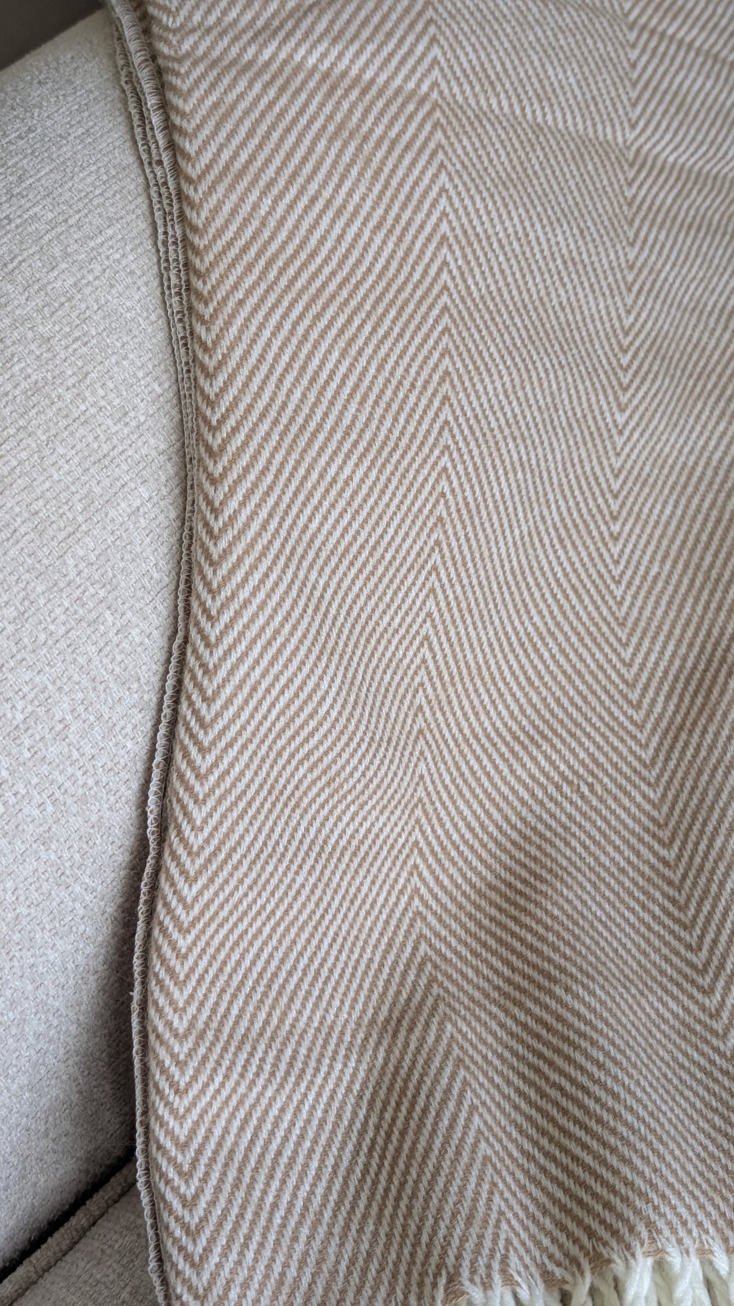Brown Tassel Throw