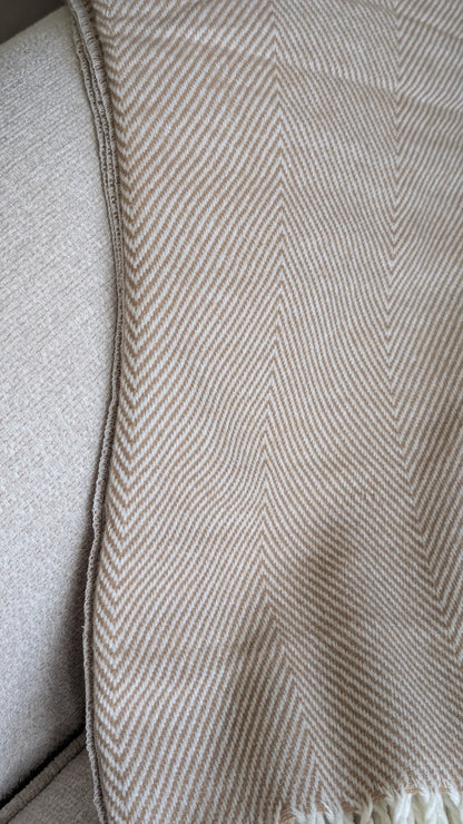 Brown Tassel Throw