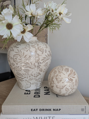Vintage Floral Vase
