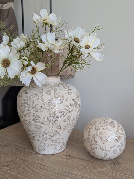 Vintage Floral Vase