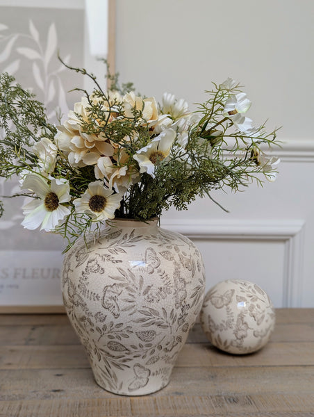 Vintage Floral Vase