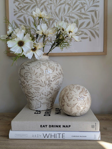 Vintage Floral Vase