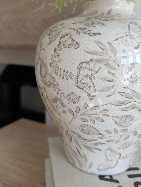 Vintage Floral Vase