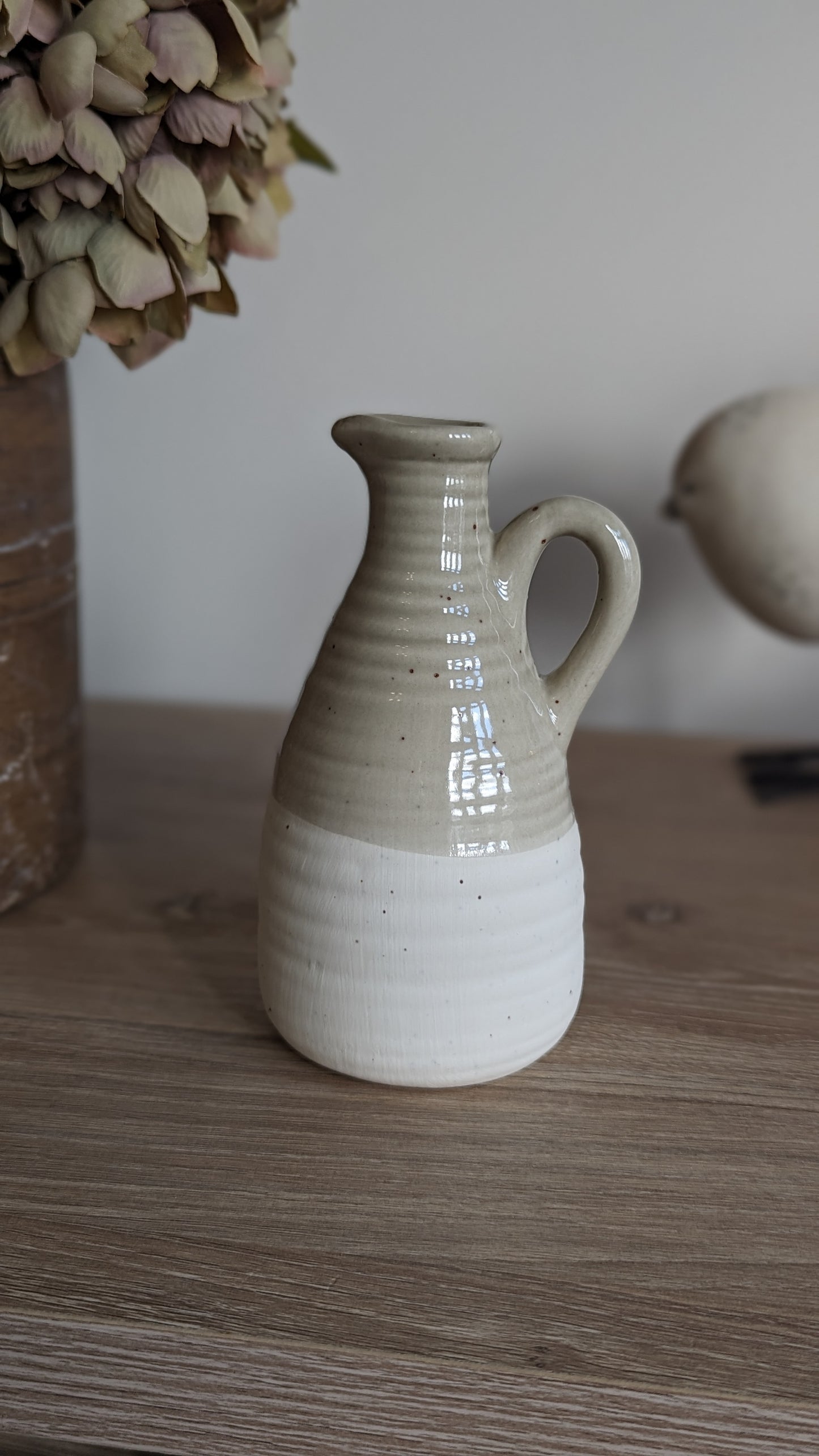 Mini Stoneware Two Tone Jug