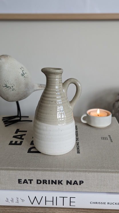 Mini Stoneware Two Tone Jug