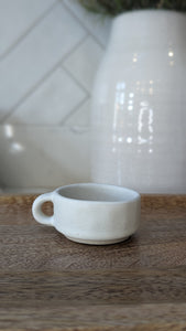 Stoneware Mini Cup Tea Light Holder
