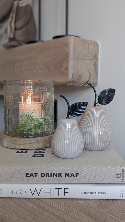 Rustic Pear Ornament