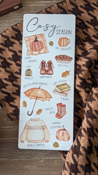Cosy Season Plaque