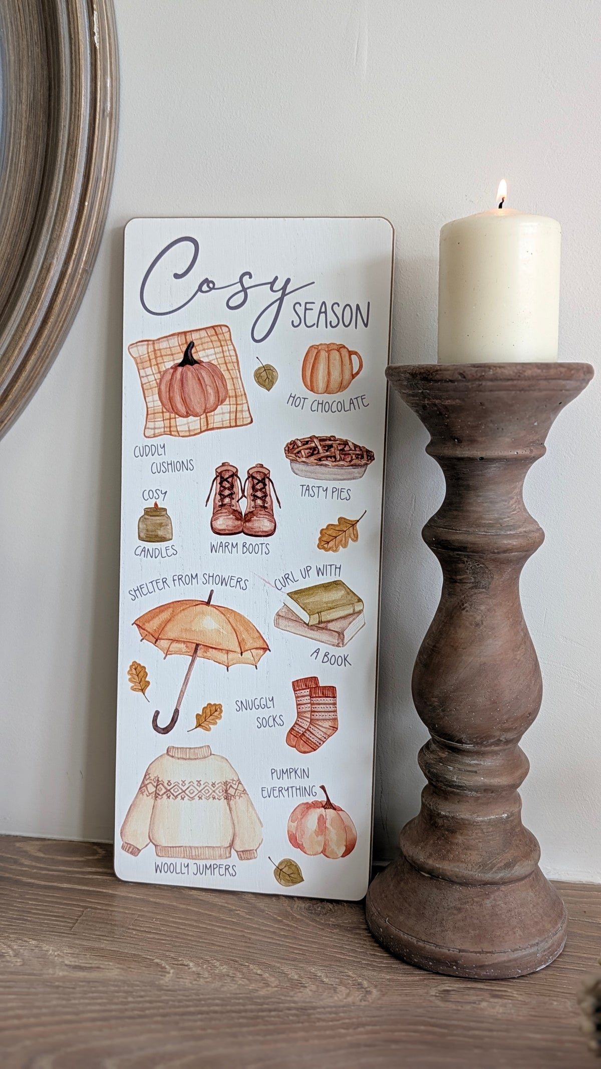 Cosy Season Plaque