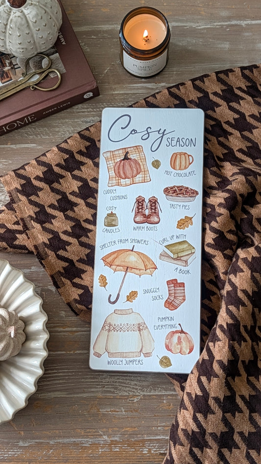 Cosy Season Plaque