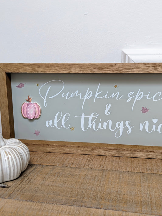 Pumpkin Spice Plaque