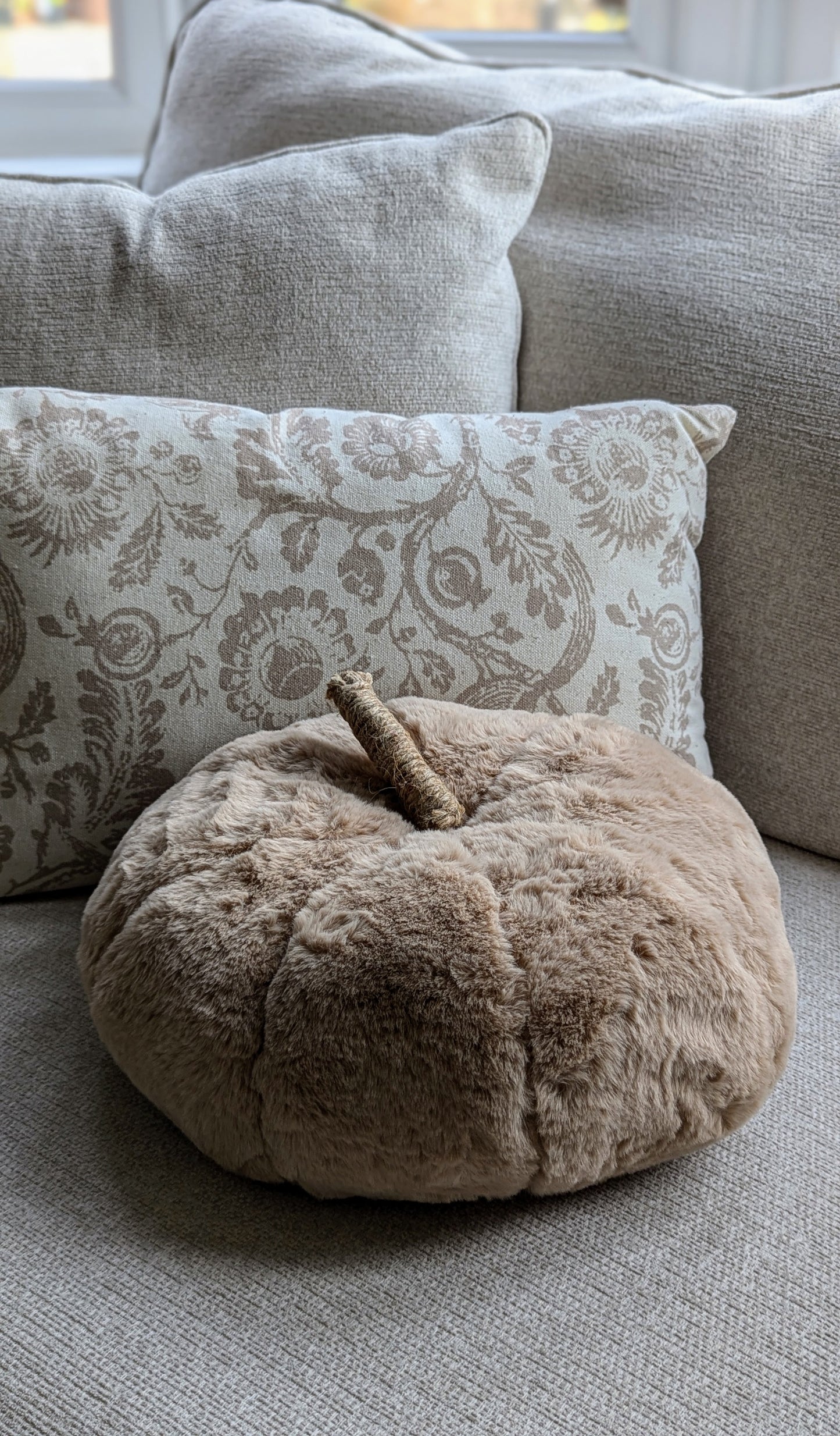 Fluffy Pumpkin Pillow
