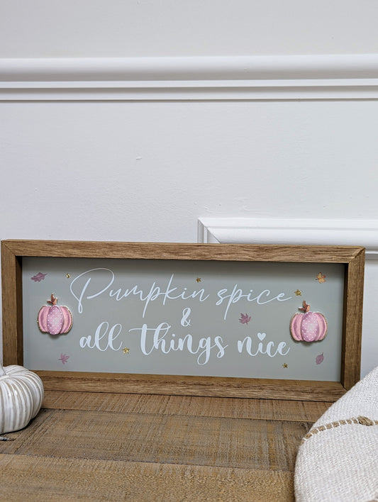 Pumpkin Spice Plaque