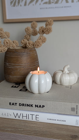 Ceramic Pumpkin Tealight