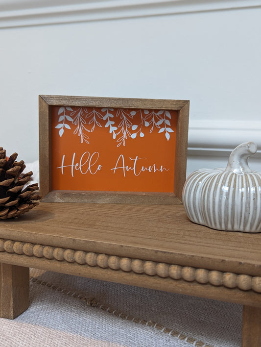 Mini Rectangular Autumn Plaques