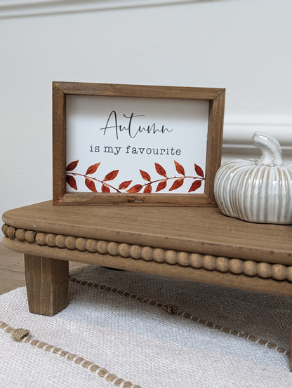 Mini Rectangular Autumn Plaques