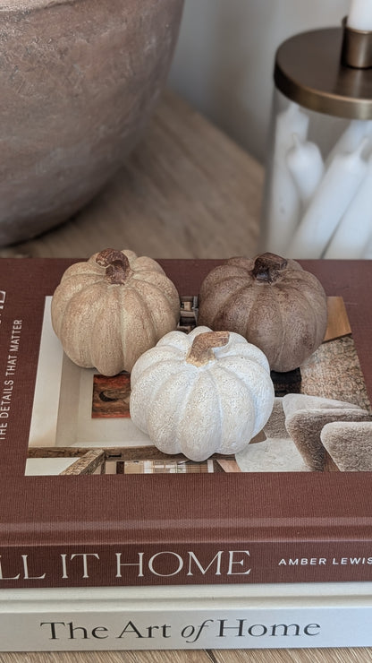 Resin Pumpkin Set