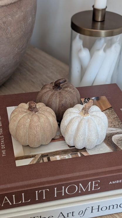 Resin Pumpkin Set