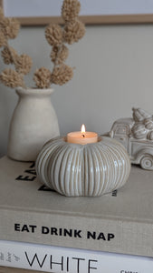 Rustic Pumpkin Tealight Holder