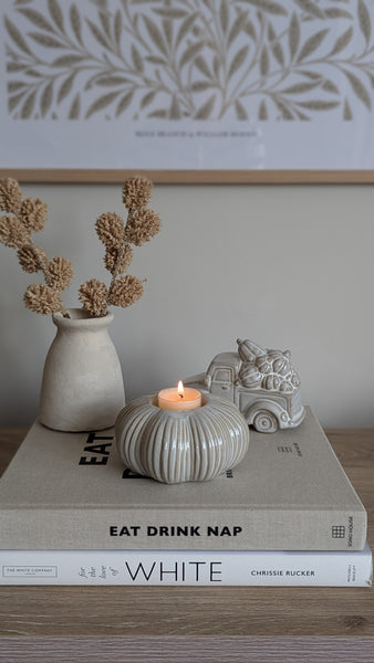 Rustic Pumpkin Tealight Holder