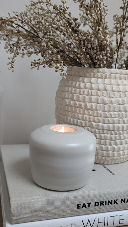Stoneware Candle Holder