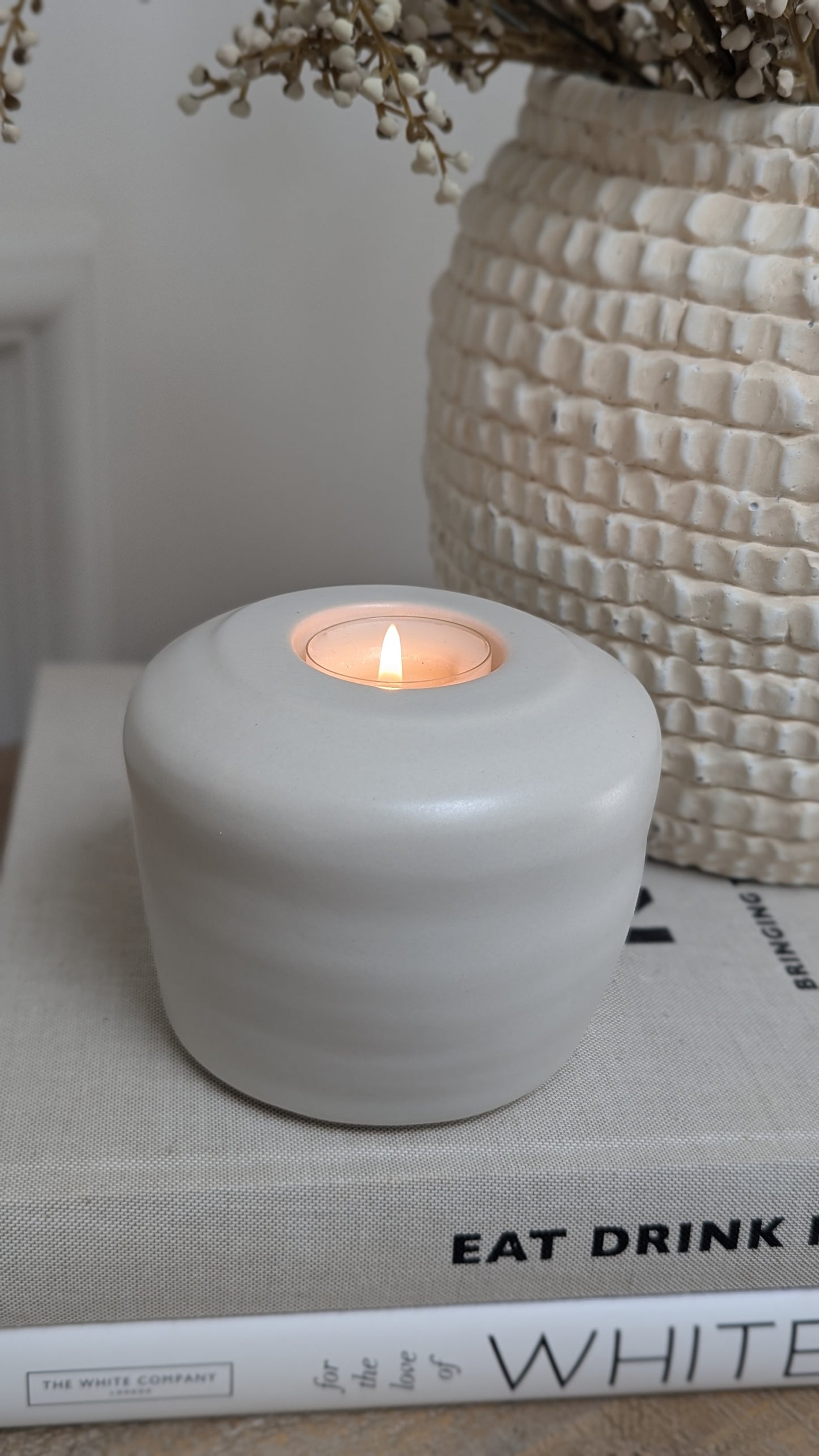 Stoneware Candle Holder