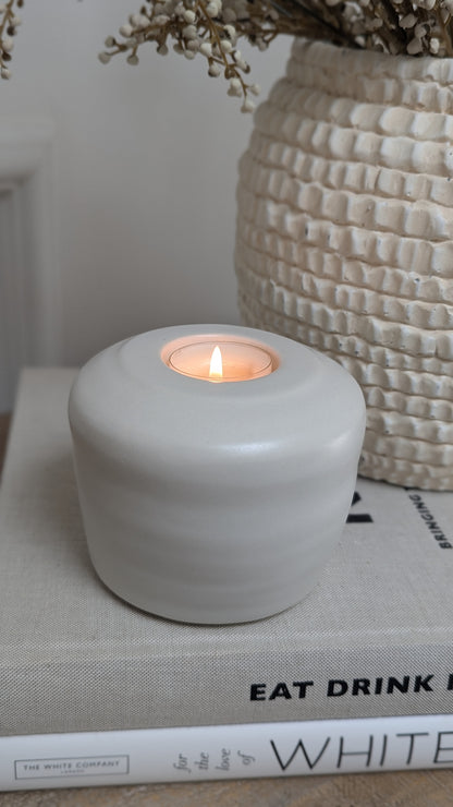 Stoneware Candle Holder