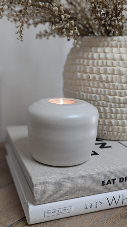 Stoneware Candle Holder