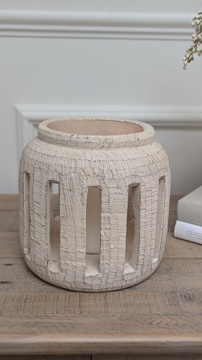 Rustic Cement Lantern