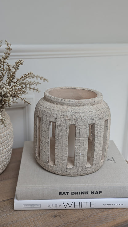 Rustic Cement Lantern