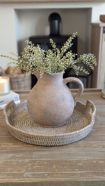 Round Rattan Trays