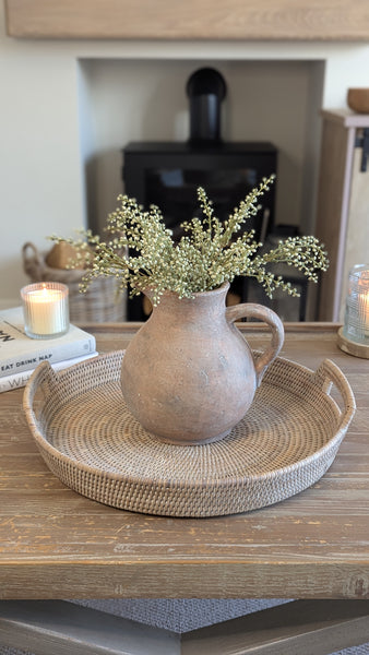 Round Rattan Trays