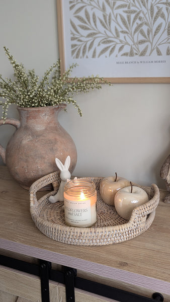 Round Rattan Trays