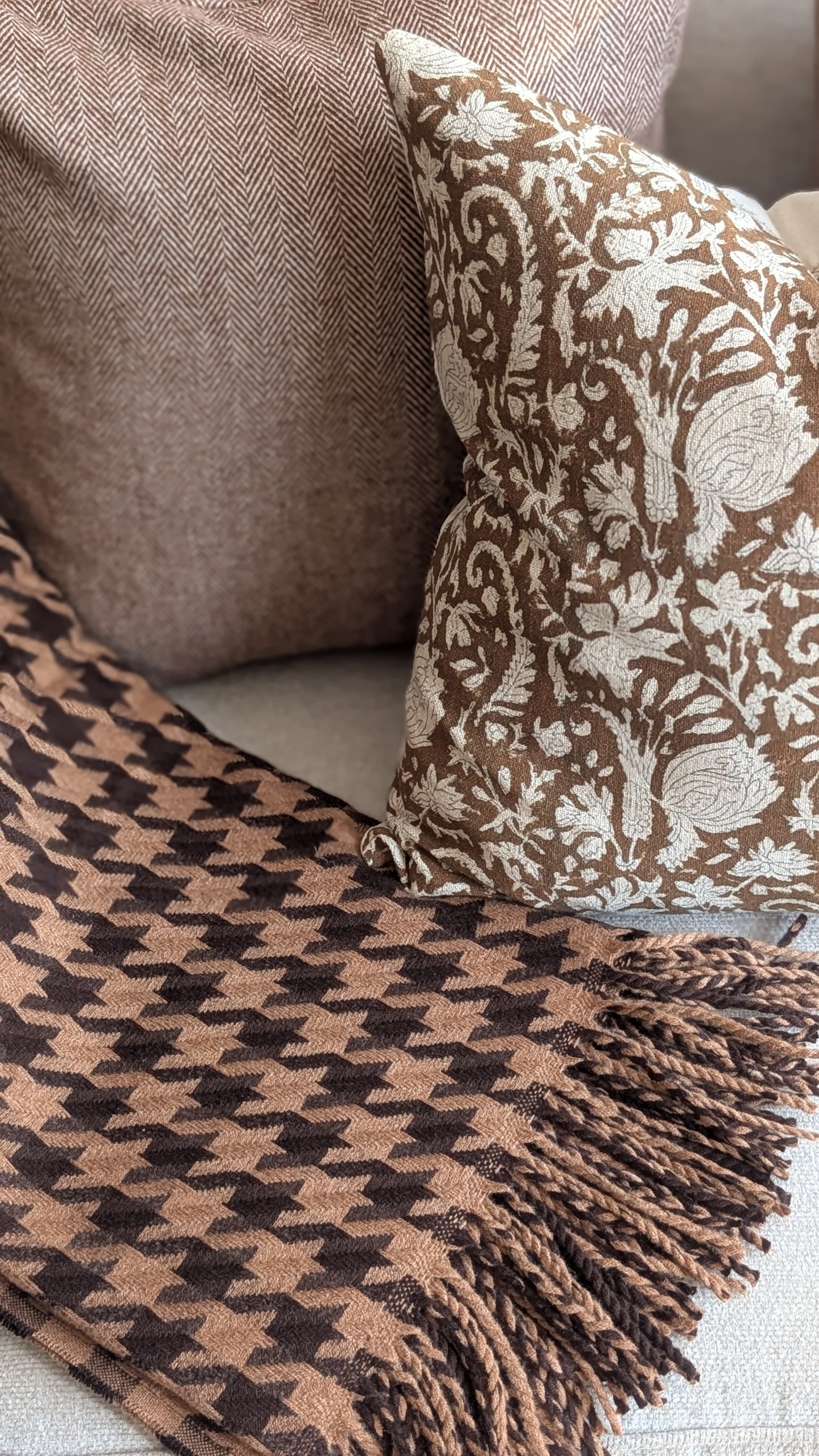 Brown and Rust Throw