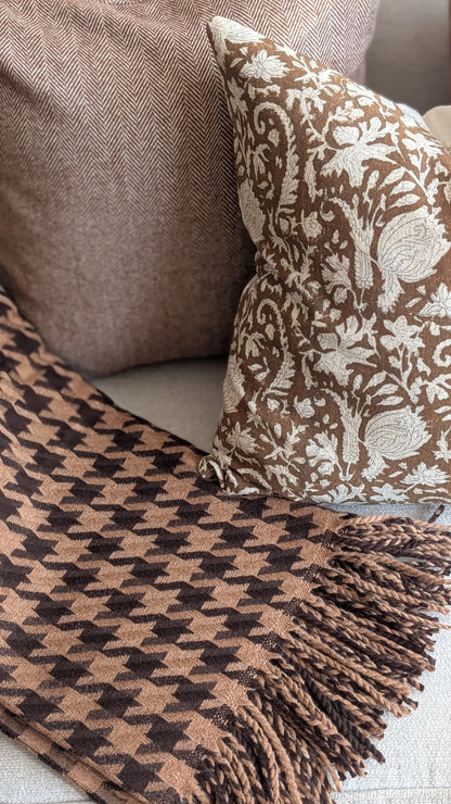 Brown and Rust Throw