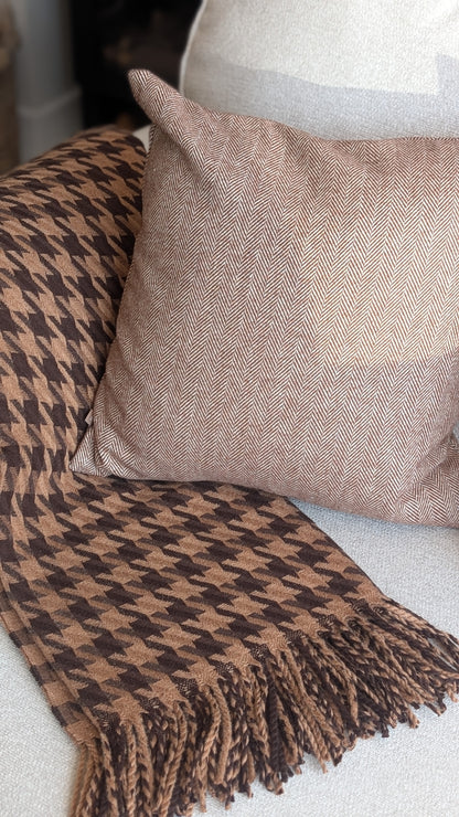 Brown and Rust Throw